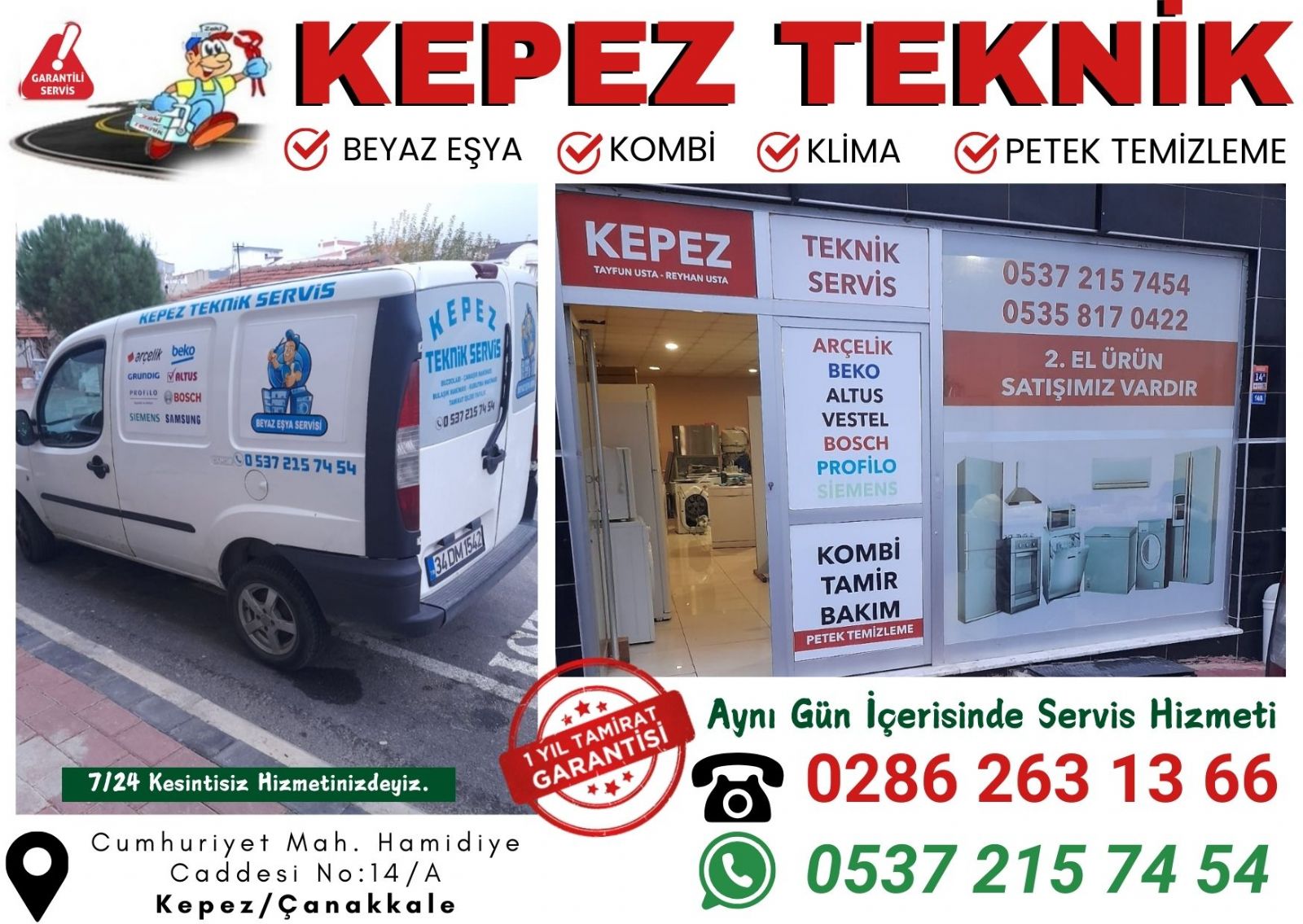 Çanakkale Beyaz Eşya Tamircisi